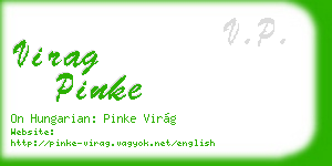 virag pinke business card